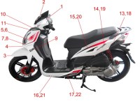 F23 - ΠΛΑΣΤΙΚΑ & ΑΥΤΟΚΟΛ. ΓΙΑ SR-150 NCG ΑΣΠΡΟ (WH006)